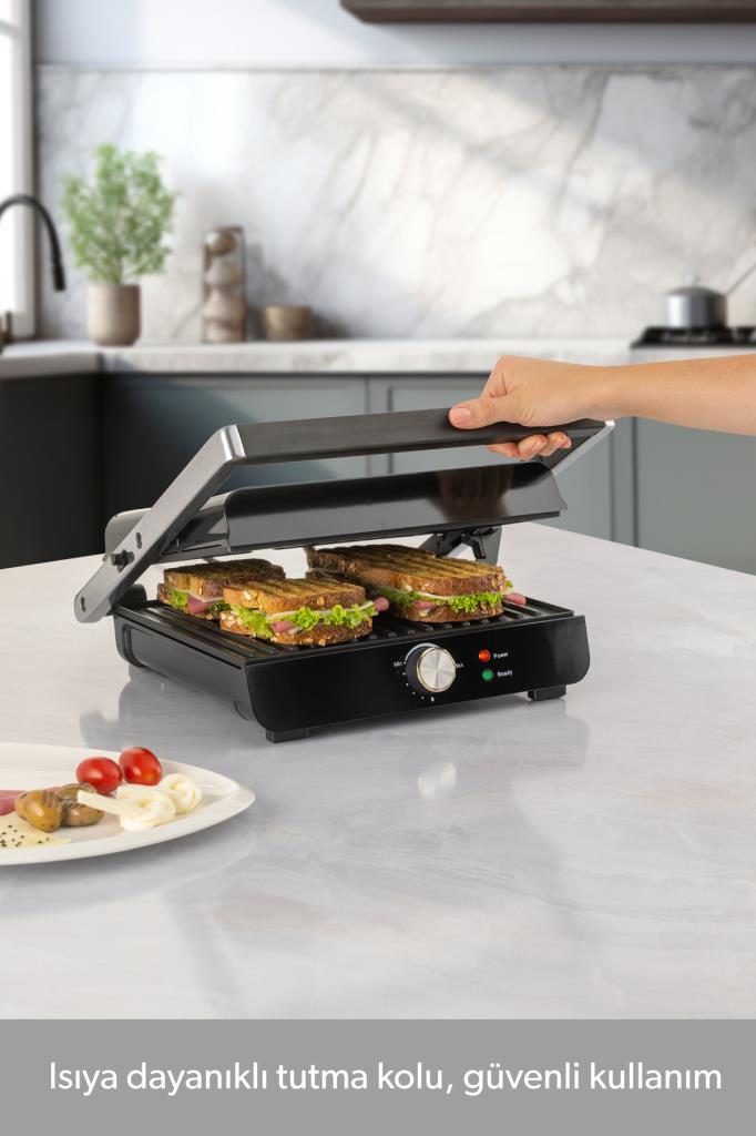 Homend Grillant 1356H 2000 W Inox Tost Makinesi Teşhir