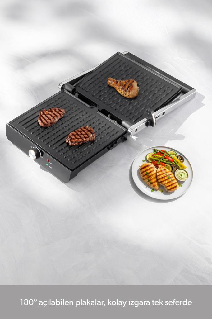 Homend Grillant 1356H 2000 W Inox Tost Makinesi Teşhir
