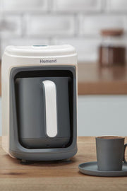 Homend Pottoman 1830H Bulut Kremi Türk Kahve Makinesi Outlet