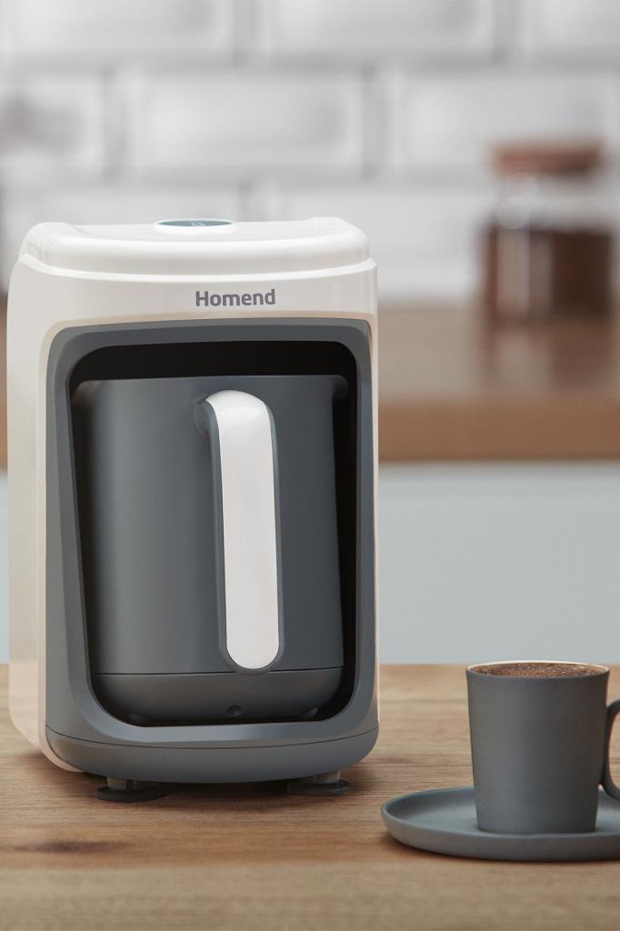 Homend Pottoman 1830H Bulut Kremi Türk Kahve Makinesi Outlet