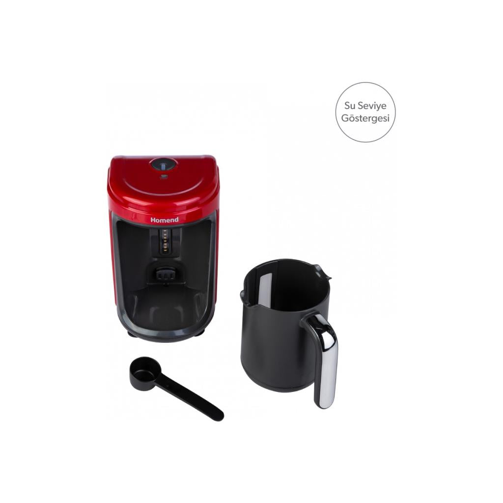 Homend Pottoman 1831H Kırmızı Türk Kahve Makinesi - Outlet