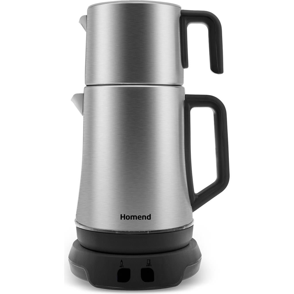 Homend Royaltea Elegant 1775h Konuşan Çay Makinesi Inox Siyah