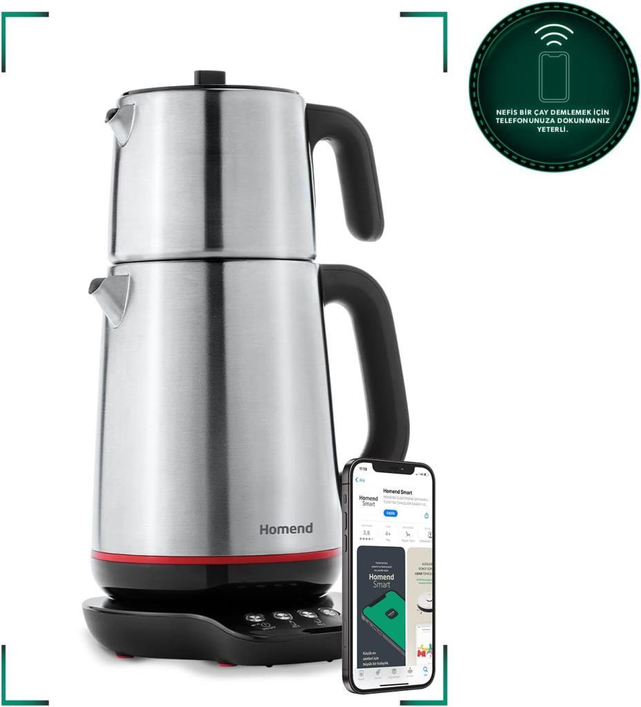 Homend Royaltea Smart 1791H Wi-Fi 1800 W Konuşan Çay Makinesi Teşhir