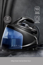 Homend Steamwork 1169H Siyah Mavi 2400 W Buhar Kazanlı Ütü Teşhir