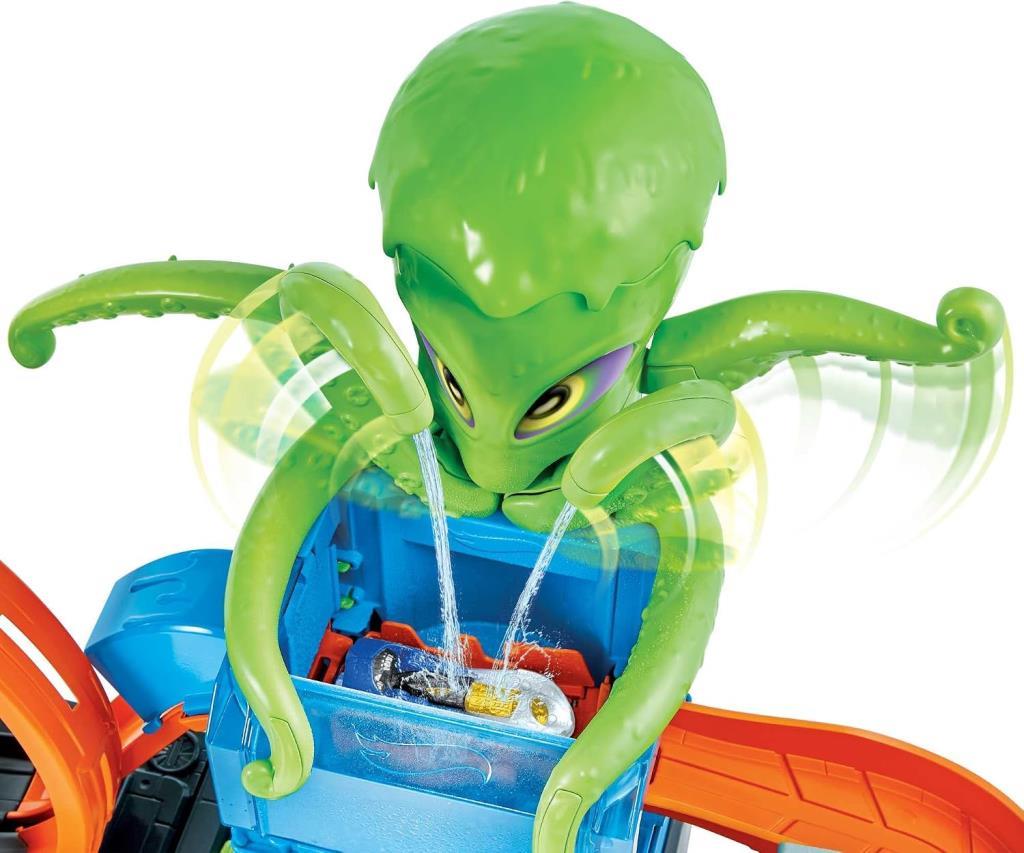 Hot Wheels Dev Ahtapot ile Araba Yıkama Oyun Seti GTT96 - Teşhir
