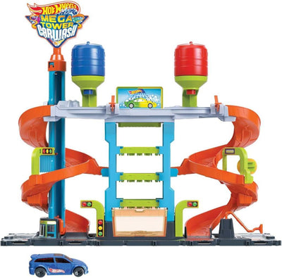 Hot Wheels Mega Araba Yıkama Kulesi HDP05 Teşhir