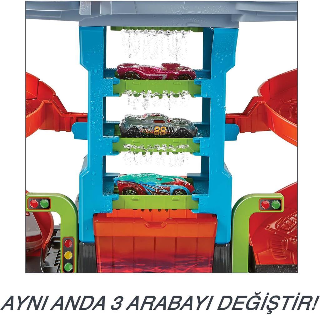 Hot Wheels Mega Araba Yıkama Kulesi HDP05 Teşhir