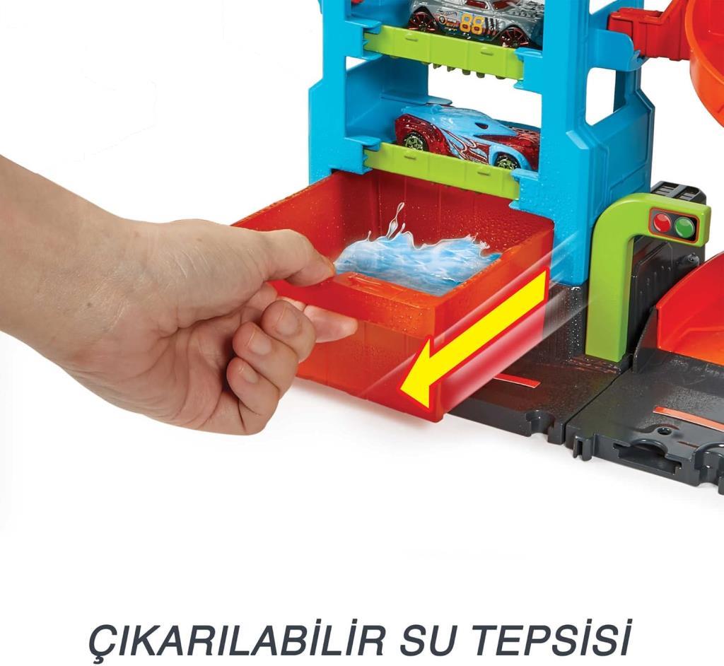 Hot Wheels Mega Araba Yıkama Kulesi HDP05 Teşhir