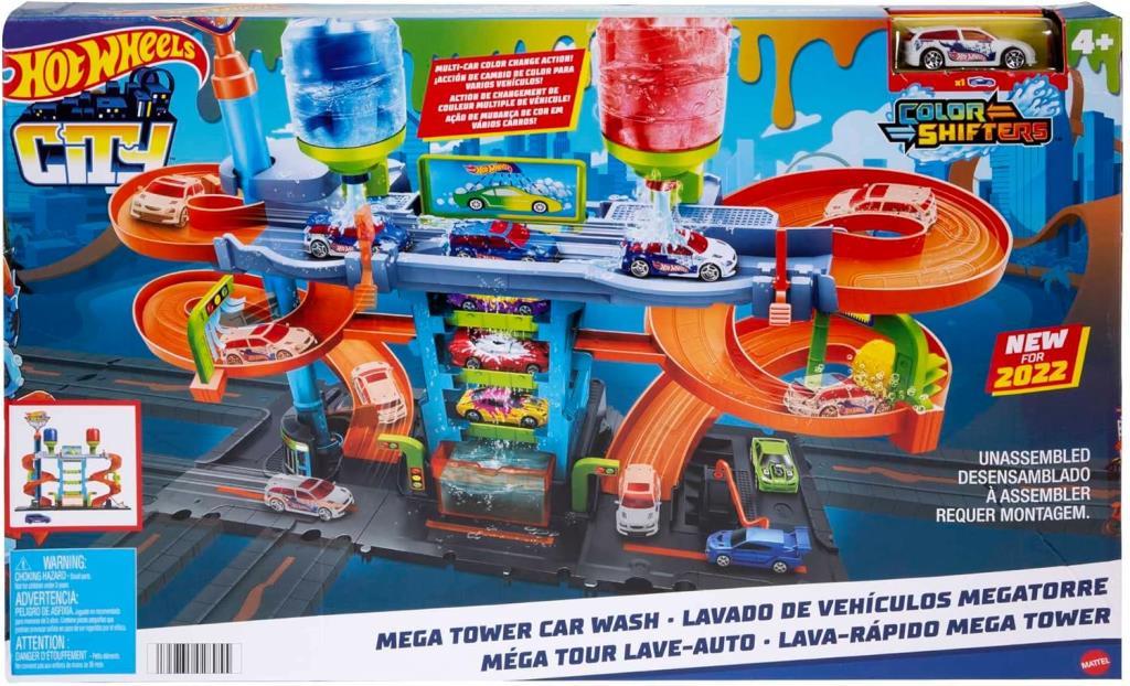 Hot Wheels Mega Araba Yıkama Kulesi HDP05 Teşhir