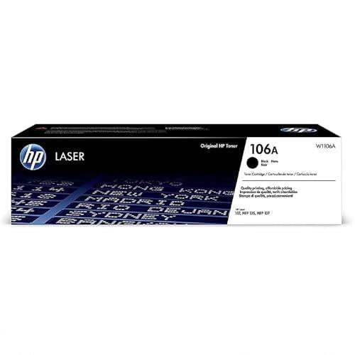 Hp 106A Black Original Laser Toner Cartridge (W1106a) - OUTLET