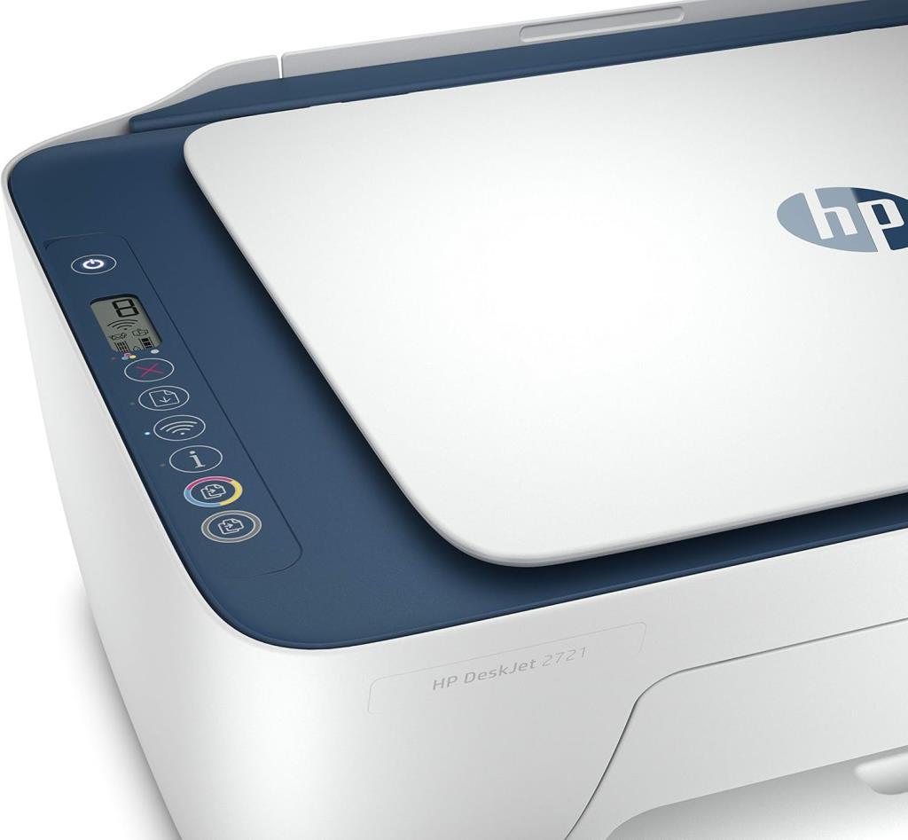HP DeskJet 2721 7FR54B Wi-Fi + Tarayıcı + Fotokopi Renkli Çok Fonksiyonlu Mürekkep Püskürtmeli Yazıcı Teşhir