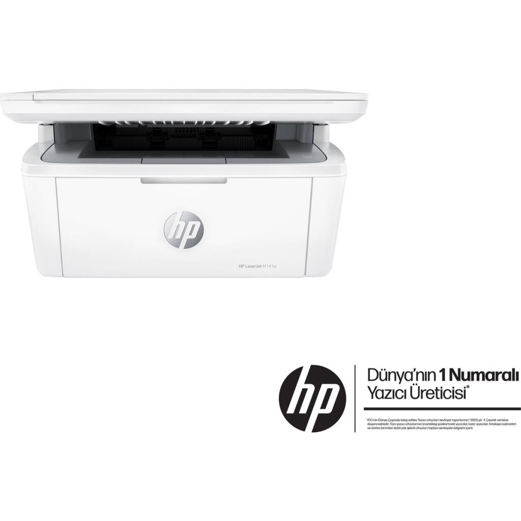 طابعة ليزر متعددة الوظائف HP LaserJet MFP M141W 7MD74A أحادية اللون، تدعم Wi-Fi، مع ناسخة وماسحة ضوئية