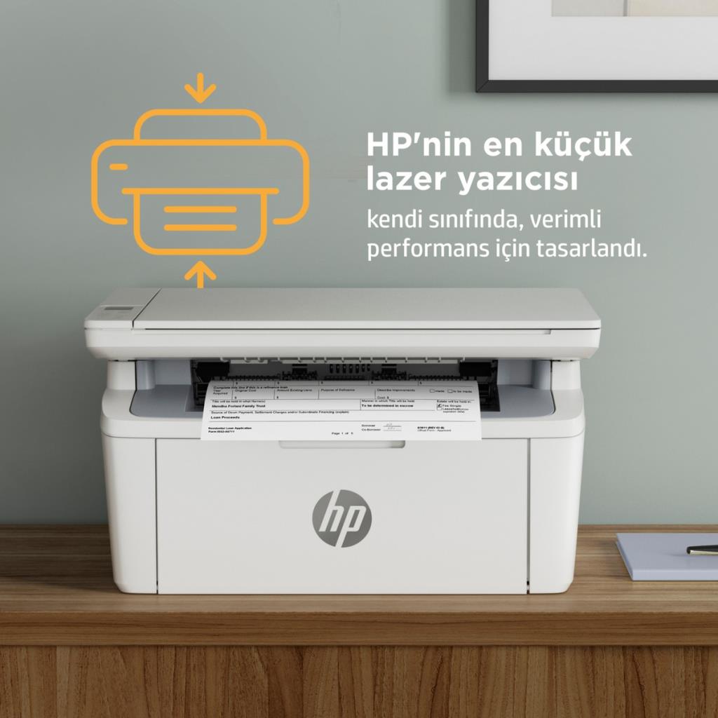 طابعة ليزر متعددة الوظائف HP LaserJet MFP M141W 7MD74A أحادية اللون، تدعم Wi-Fi، مع ناسخة وماسحة ضوئية