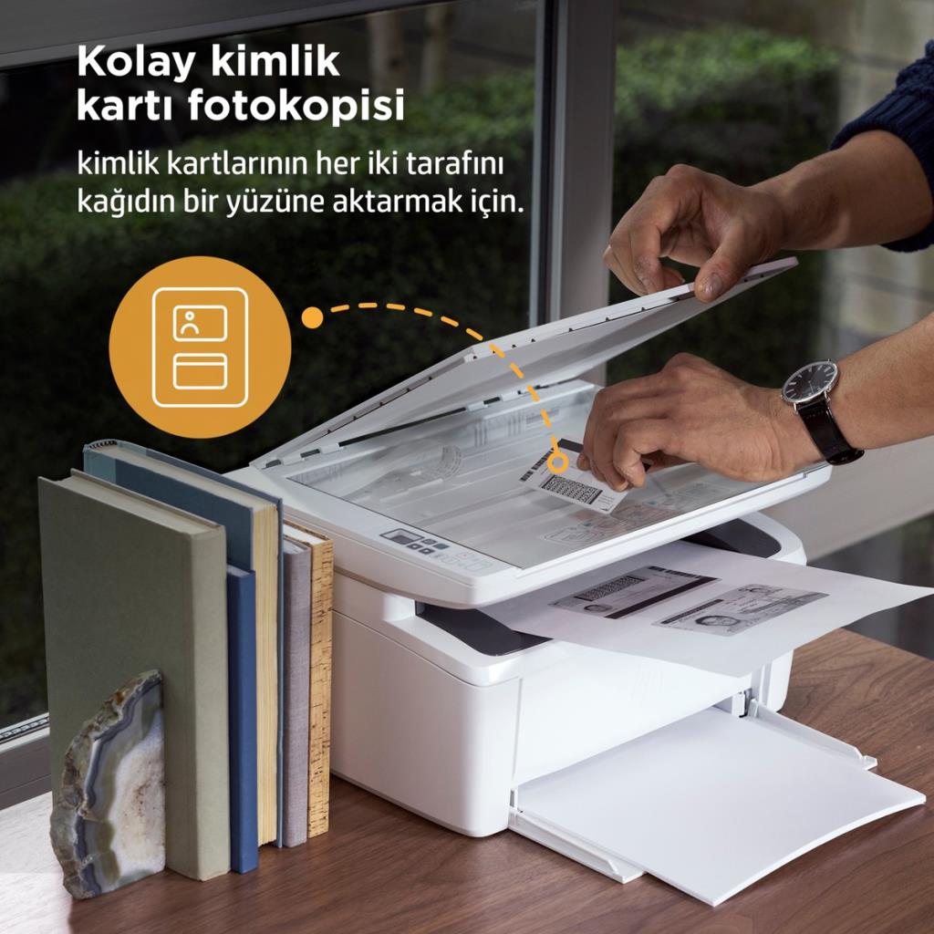 طابعة ليزر متعددة الوظائف HP LaserJet MFP M141W 7MD74A أحادية اللون، تدعم Wi-Fi، مع ناسخة وماسحة ضوئية