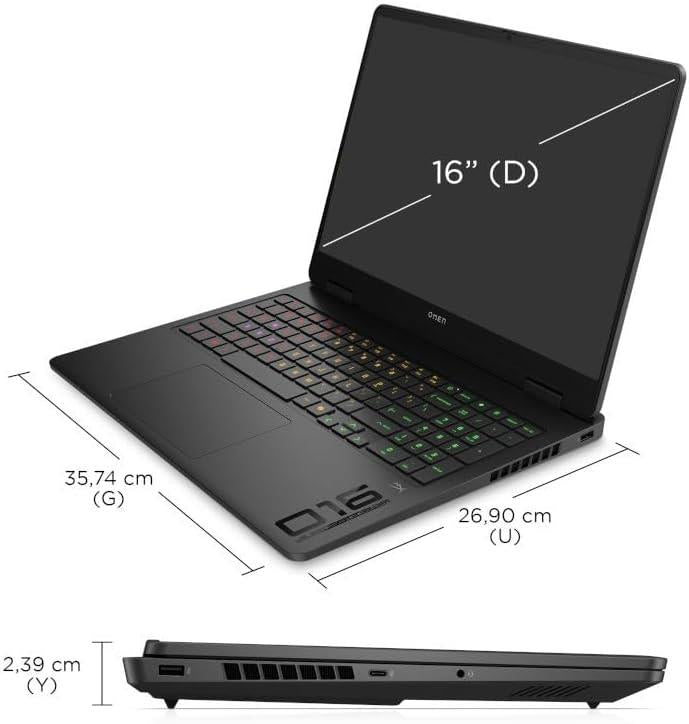 HP Omen Max 16 RTX™ 5060 Core Ultra 7 255H 32 GB DDR5 RAM 1 TB SSD RAM 16GB 16 inç FreeDOS BQ1Y9EA- OUTLET