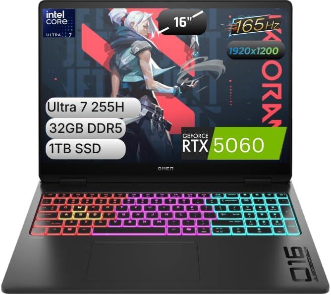 HP Omen Max 16 GeForce RTX™ 5060 Core Ultra 7 255H 32 GB DDR5 RAM 1 TB SSD 16 inç FreeDOS