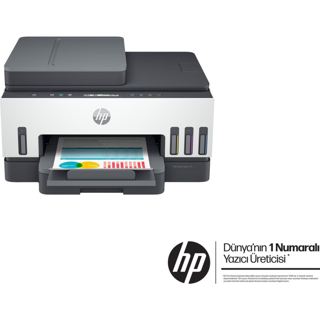 HP 750 6UU47A Çok Fonksiyonlu Tanklı Mürekkep Püskürtmeli Yazıcı - OUTLET