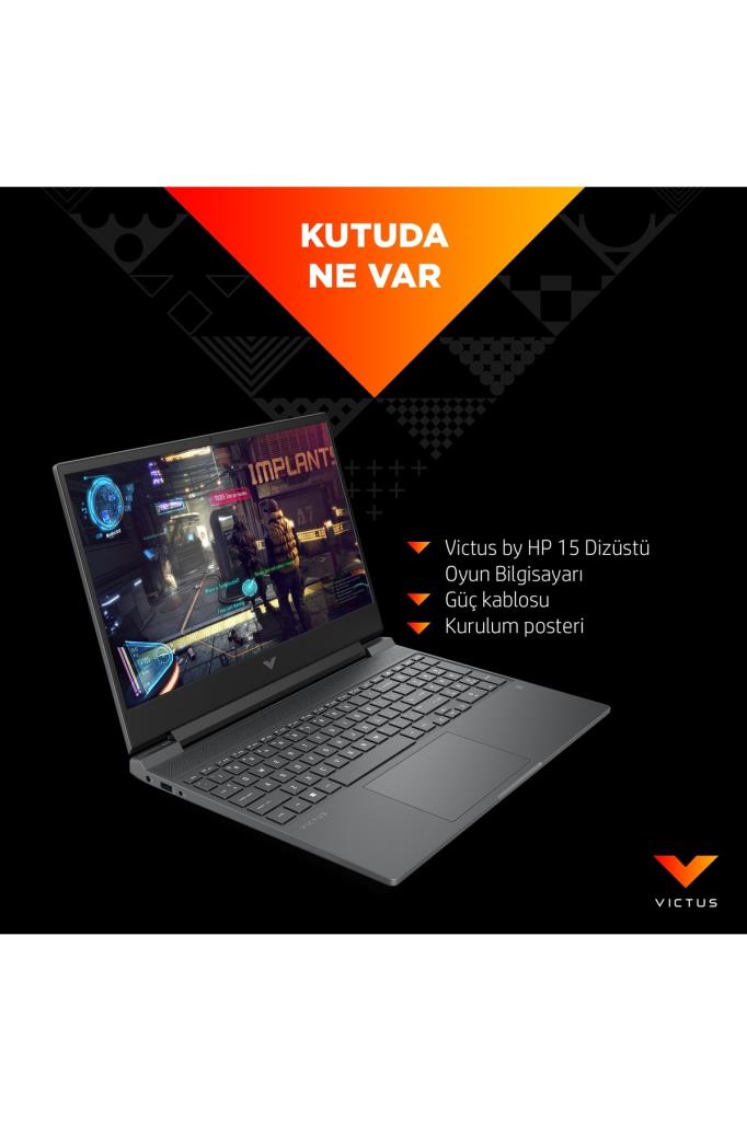 HP Victus 15-FB3705NT B9KM2EA Ryzen 5 8645HS 16 GB 512 GB SSD RTX3050 15.6" Full HD Gaming Laptop - OUTLET