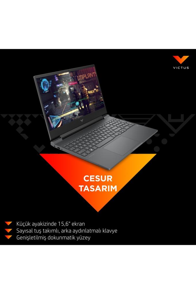 HP Victus 15-FB3705NT B9KM2EA Ryzen 5 8645HS 16 GB 512 GB SSD RTX3050 15.6" Full HD Gaming Laptop - OUTLET