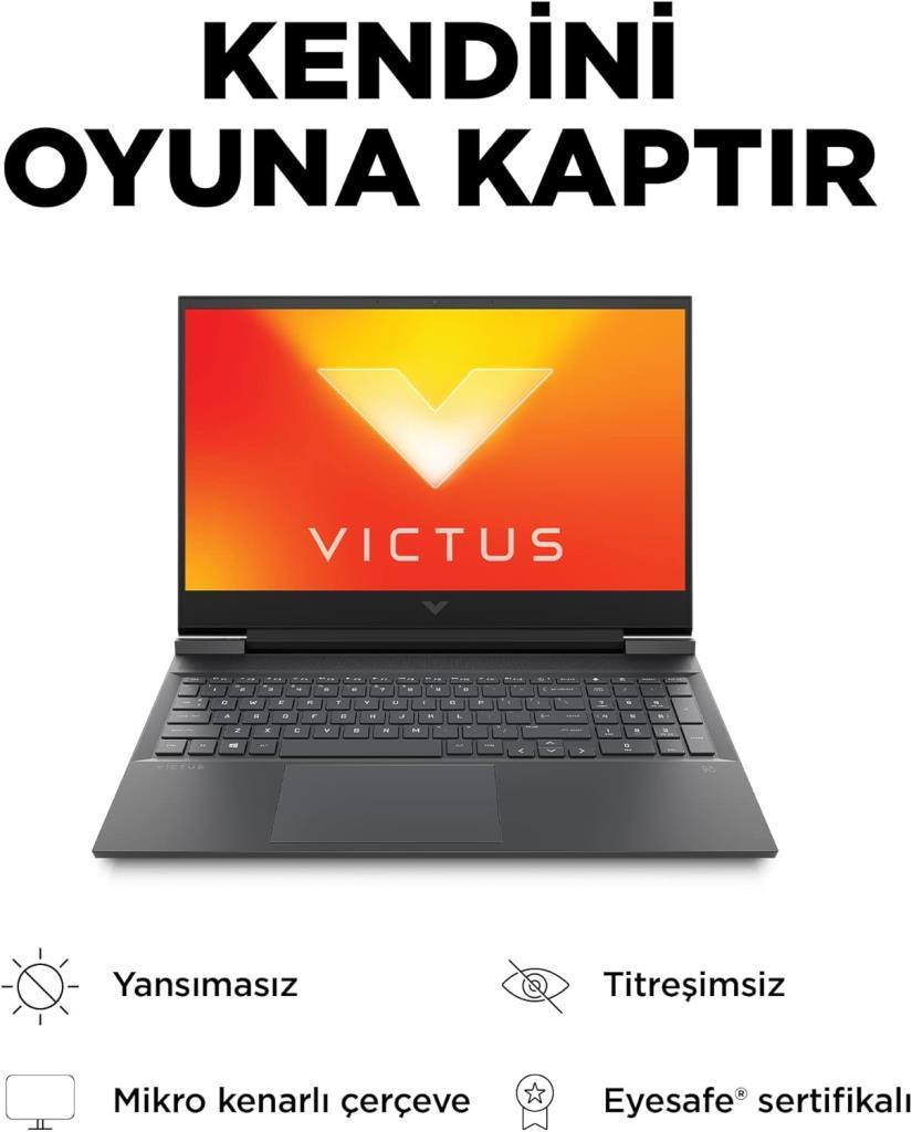 HP Victus 68P42EA Ryzen 5 5600H 8 GB 512 GB SSD RTX3060 16.1" Full HD Gaming Laptop - Teşhir