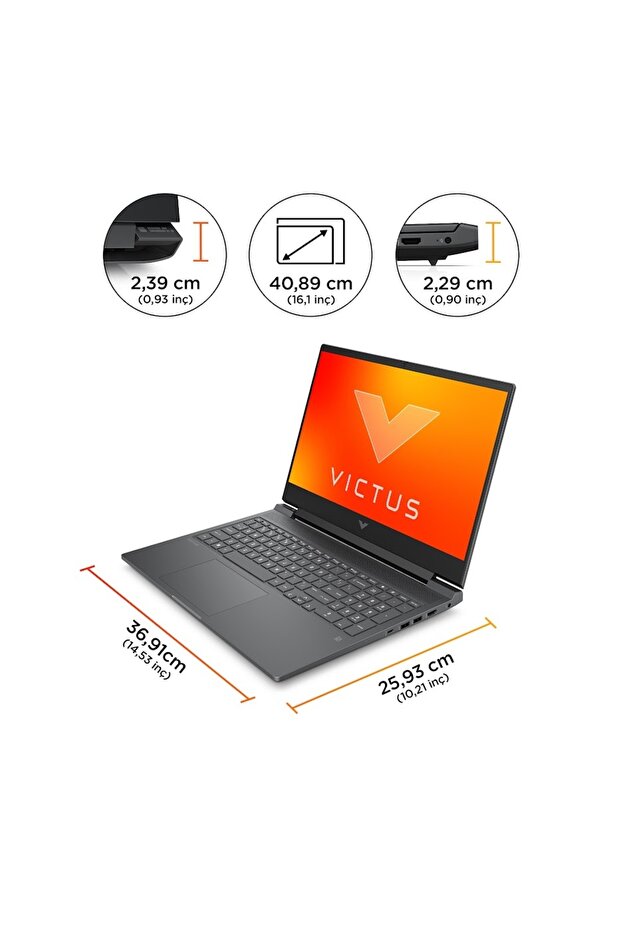 HP Victus Intel Core i5-14500HX 16GB 512GB SSD RTX4060 120W 16.1" 144Hz IPS DOS Gaming Laptop 9J276EA - OUTLET