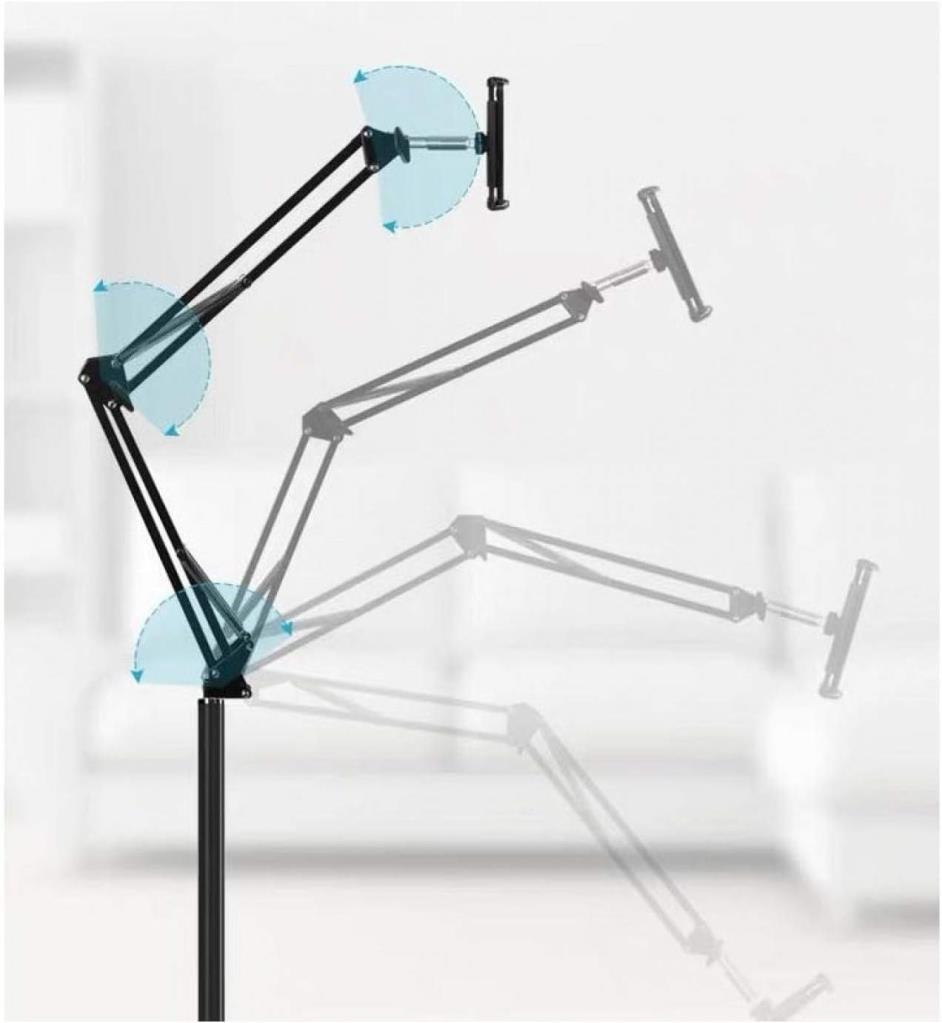 HT-47 Metal Cep Telefonu ve Tablet Standı Döner Başlıklı Dirsekli - Outlet