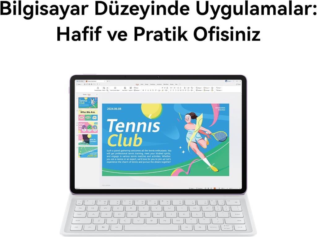 Huawei MatePad 11.5"S PaperMatte Edition 256 GB Mor Tablet Teşhir