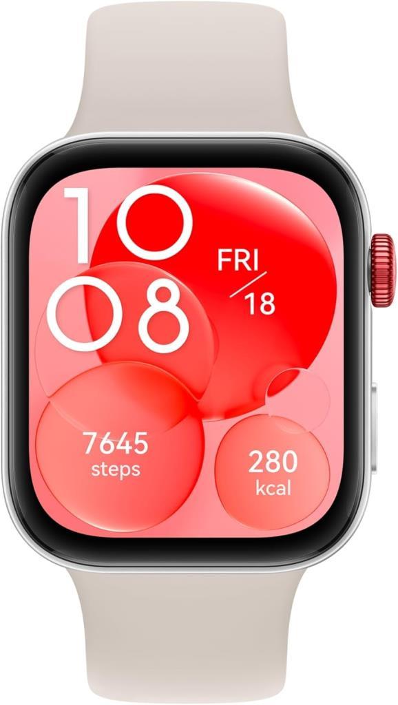 Huawei Watch Fit 3 Beyaz Kauçuk Kayış Akıllı Saat Outlet