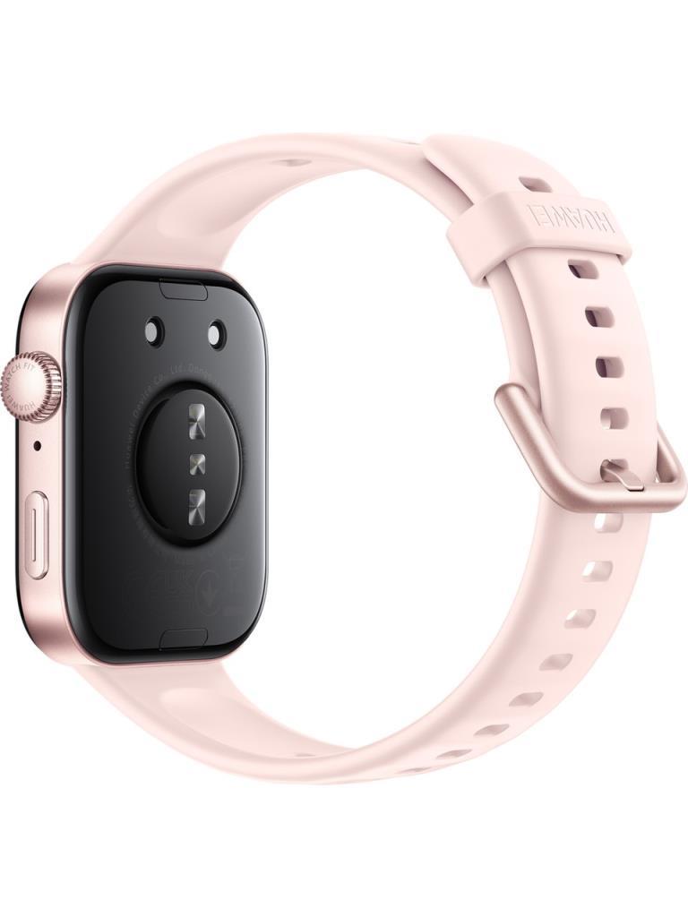 Huawei Watch Fit 3 Pembe Kauçuk Kayış Akıllı Saat