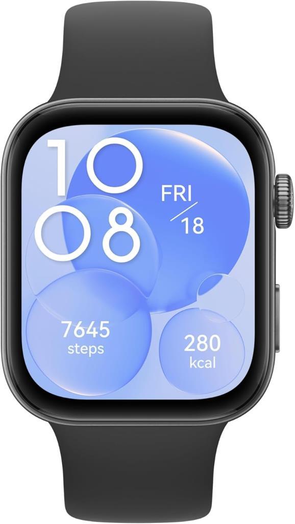 Huawei Watch Fit 3 Siyah Kauçuk Kayış Akıllı Saat