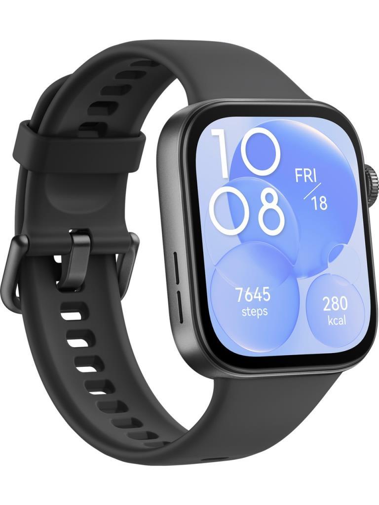 Huawei Watch Fit 3 Siyah Kauçuk Kayış Akıllı Saat-OUTLET