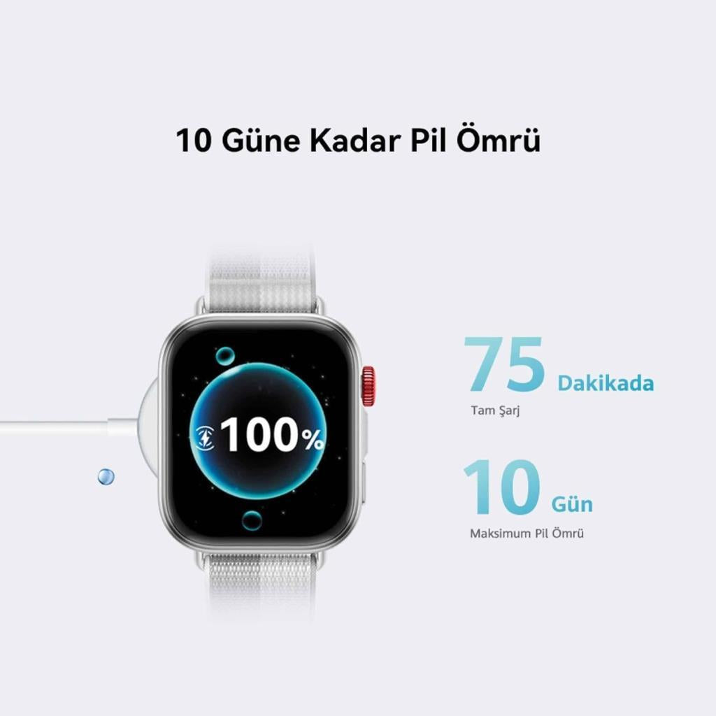 Huawei Watch Fit 4 Beyaz Kauçuk Kayış Akıllı Saat Teşhir