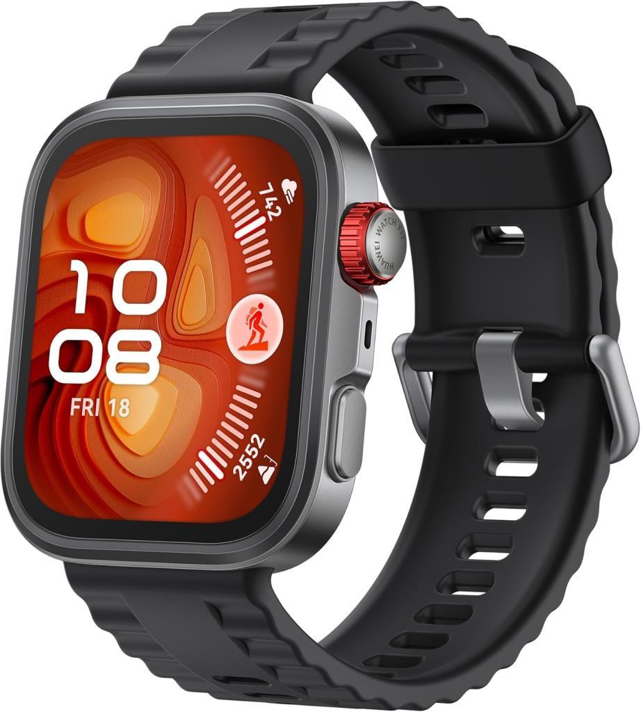 Huawei Watch Fit 4 Pro Siyah Kauçuk Kayış Akıllı Saat Outlet