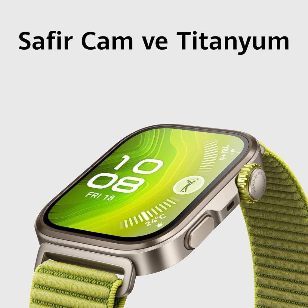 Huawei Watch Fit 4 Pro Siyah Kauçuk Kayış Akıllı Saat Outlet