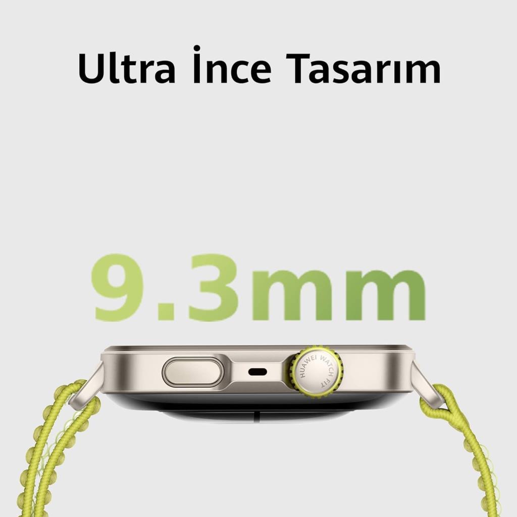 Huawei Watch Fit 4 Pro Yeşil Sportif Örgü Kayış Akıllı Saat Teşhir