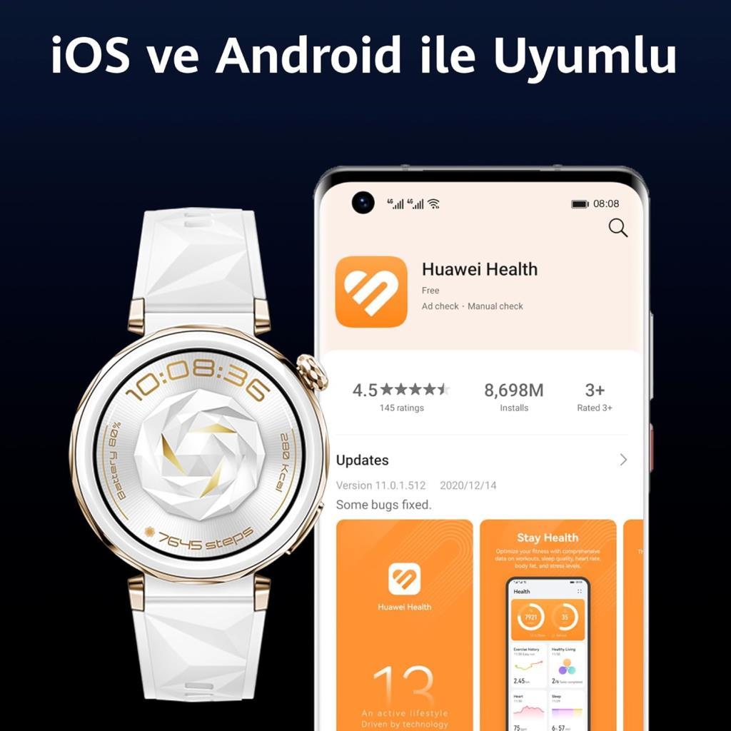 Huawei Watch GT 5 Pro 46mm Titanyum Akıllı Saat Teşhir