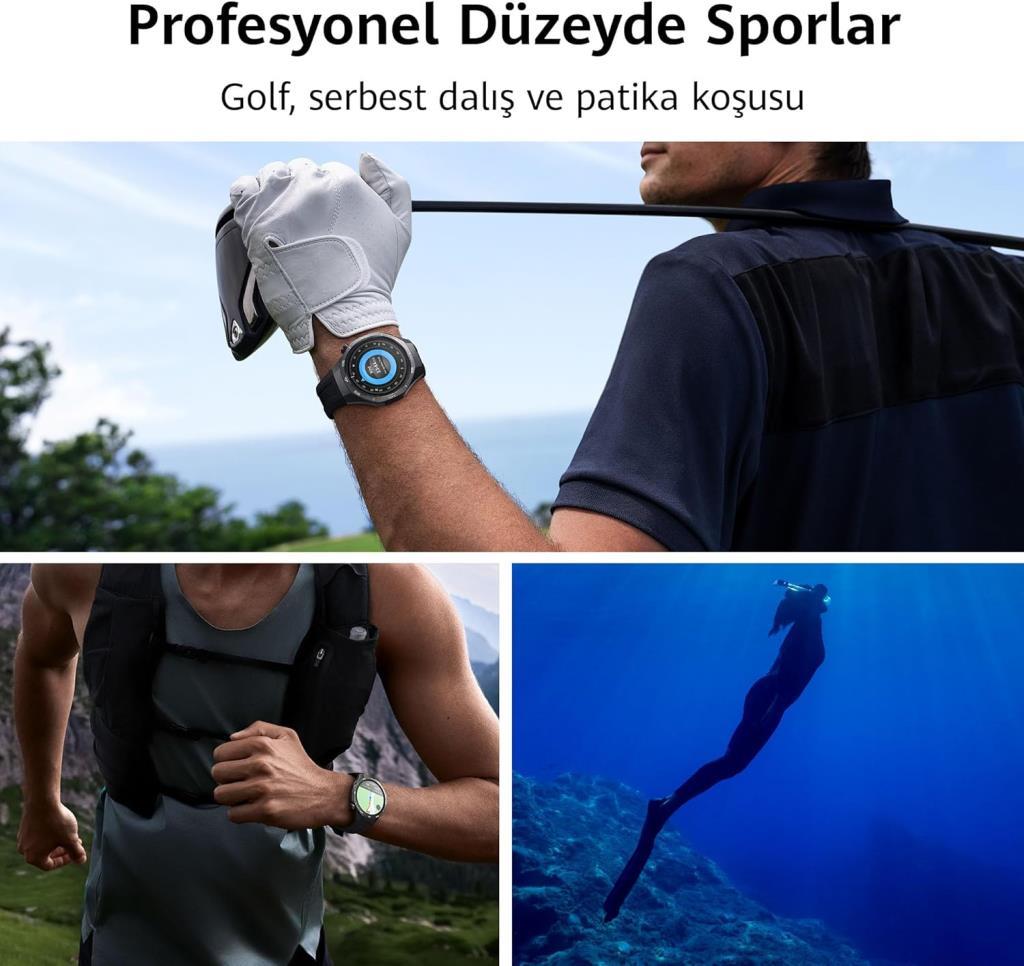 Huawei Watch GT 5 Pro 46mm Titanyum Akıllı Saat Teşhir