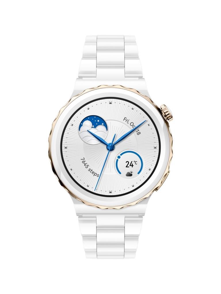 Huaweı Watch Gt3 Pro 43mm (SERAMİK KASA - BEYAZ SERAMİK KAYIŞ) - Teşhir