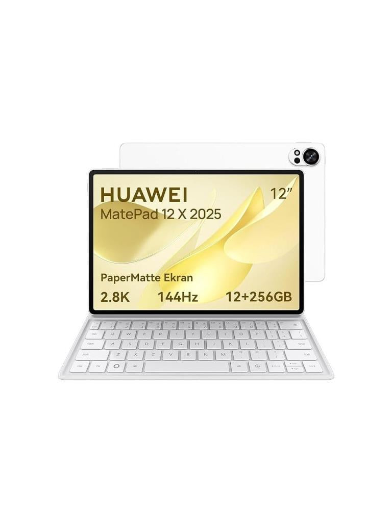 "Huawei Yeni (2025) Matepad 12X 12.0"" Papermatte Edition 12GB 256GB Beyaz + Klavye"