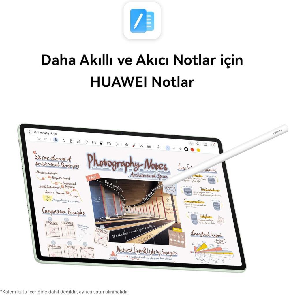 Huawei MatePad 12 X 2025 12" PaperMatte Edition 256 GB Klavyeli Yeşil Tablet (Huawei Türkiye Garantili)