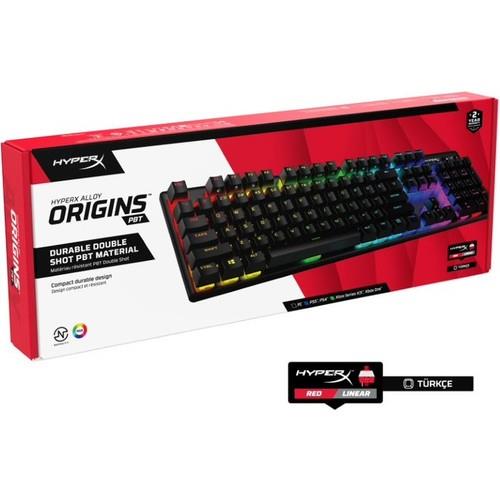HyperX Alloy Origins Pbt Hx Red Switch Mekanik Rgb Oyuncu Klavyesi Türkçe