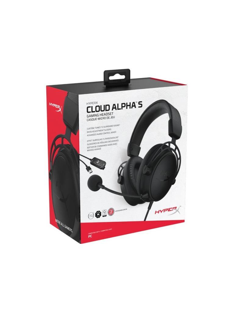 HyperX Cloud Alpha S 4P5L2AA Siyah 7.1 Kablolu Kulak Üstü Oyuncu Kulaklığı Teşhir