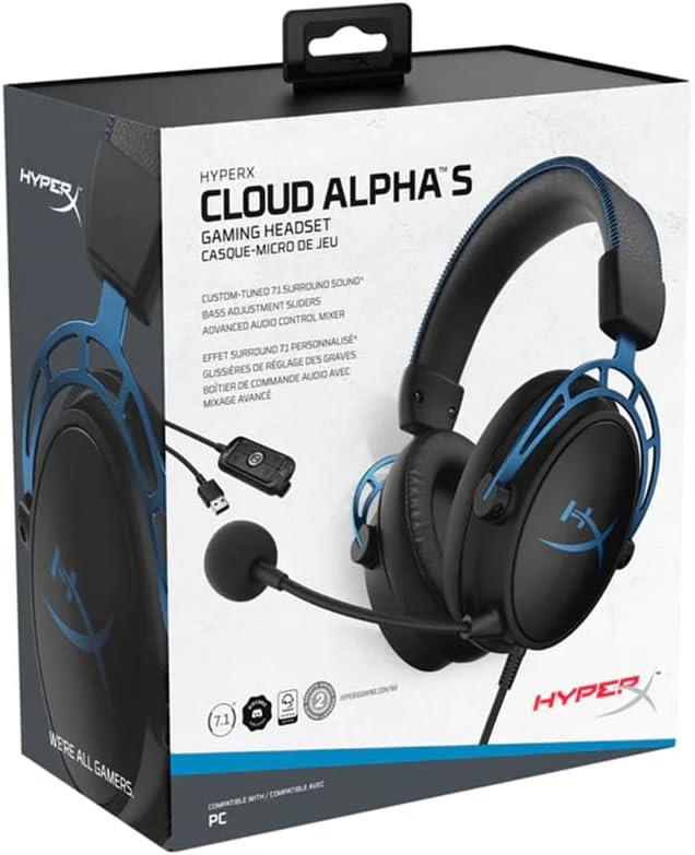 HyperX Cloud Alpha S 4P5L3AA Mavi 7.1 Kablolu Kulak Üstü Oyuncu Kulaklığı Teşhir