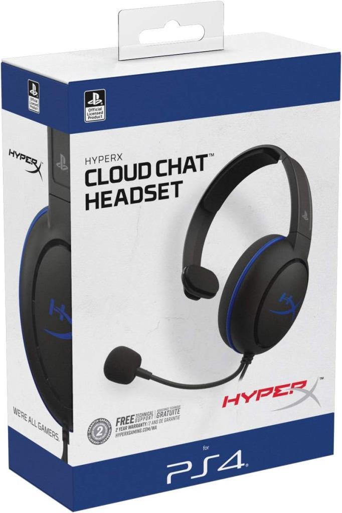 HyperX Cloud Chat PS4 HX-HSCCHS-BK/AM Wired Over-Ear Gaming Headset