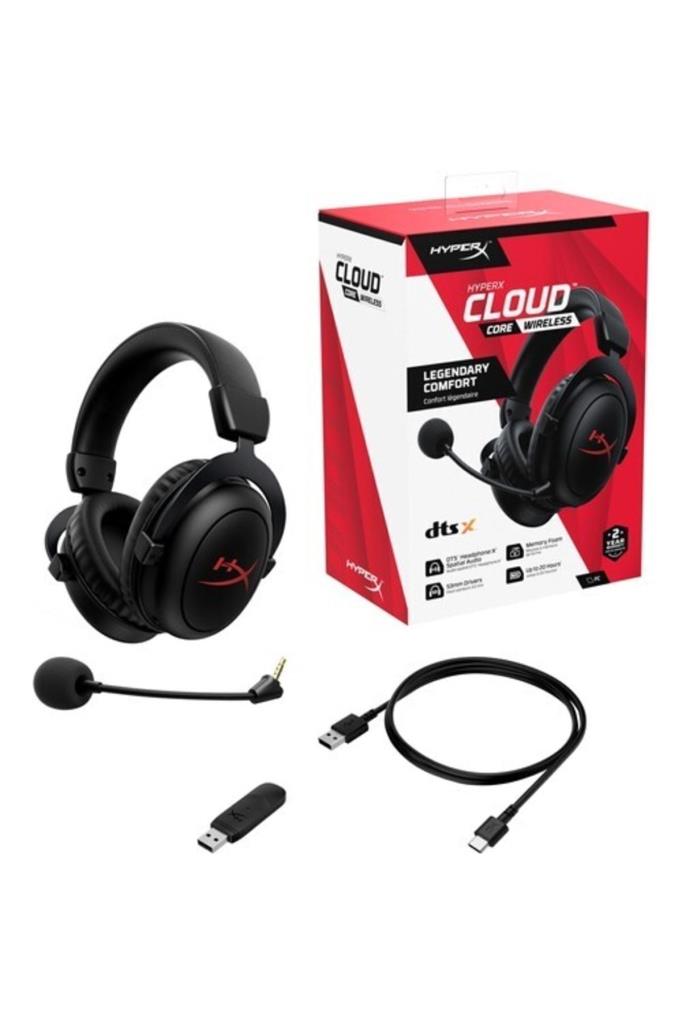 HyperX Cloud Core Wireless 4P5D5AA HHSC1C-CG-BK/G Kablosuz Kulak Üstü Oyuncu Kulaklığı Teşhir