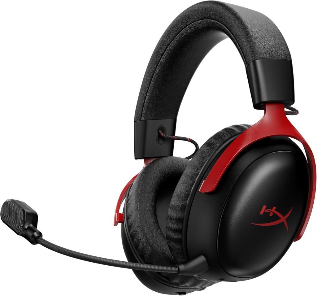 HyperX Cloud III S A59Z0AA Siyah-Kırmızı Kablosuz Kulak Üstü Oyuncu Kulaklığı - Outlet