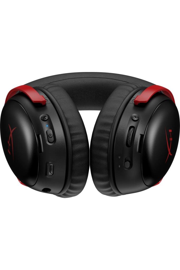 HyperX Cloud III S A59Z0AA Siyah-Kırmızı Kablosuz Kulak Üstü Oyuncu Kulaklığı Teşhir