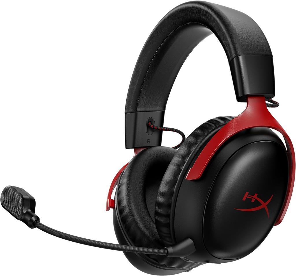 HyperX Cloud III 7.1 77Z46AA Siyah-Kırmızı Kablosuz Mikrofonlu Kulak Üstü Oyuncu Kulaklığı - TEŞHİR