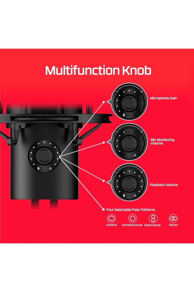 HyperX Quadcast 2 USB Oyuncu Mikrofonu Outlet