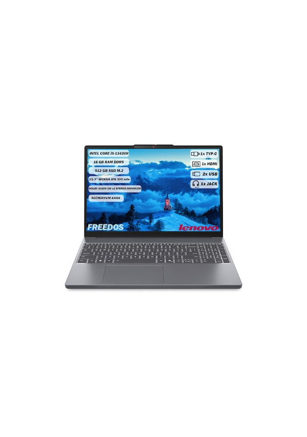 Lenovo IdeaPad Slim 3 15IRH10 83K1004ETR i5-13420H 8 GB 512 GB SSD UHD Graphics 15.3" WUXGA Notebook